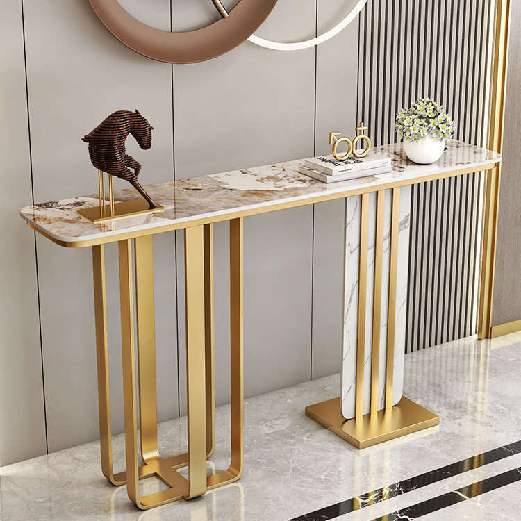 Italian style living room bar Stone entrance Wall-mounted partition table