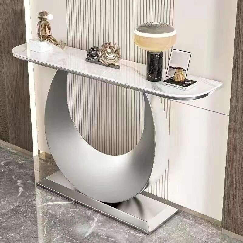 Living bar end stone table, entrance cabinet, simple, modern, light luxury, living room wall table