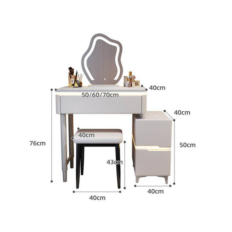 สมาร์ทห้องนอนเครื่องแป้งพร้อมกันครีมลมโต๊ะเครื่องแป้งห้องนอนขนาดเล็กห้องนอนใหญ่โต๊ะเครื่องแป้งพรีเมี่ยม