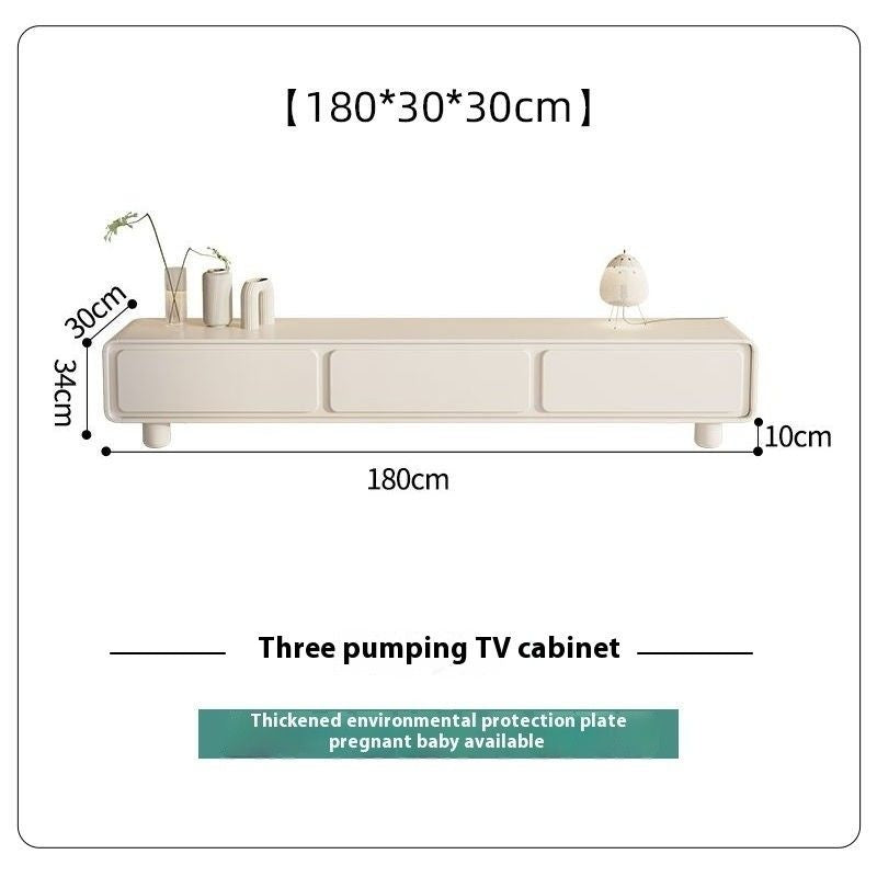 เมนูกลมครีมลมทีวีตู้สีขาวที่เรียบง่ายในโต๊ะกาแฟรวมห้องนั่งเล่นขนาดเล็กชั้นใน...