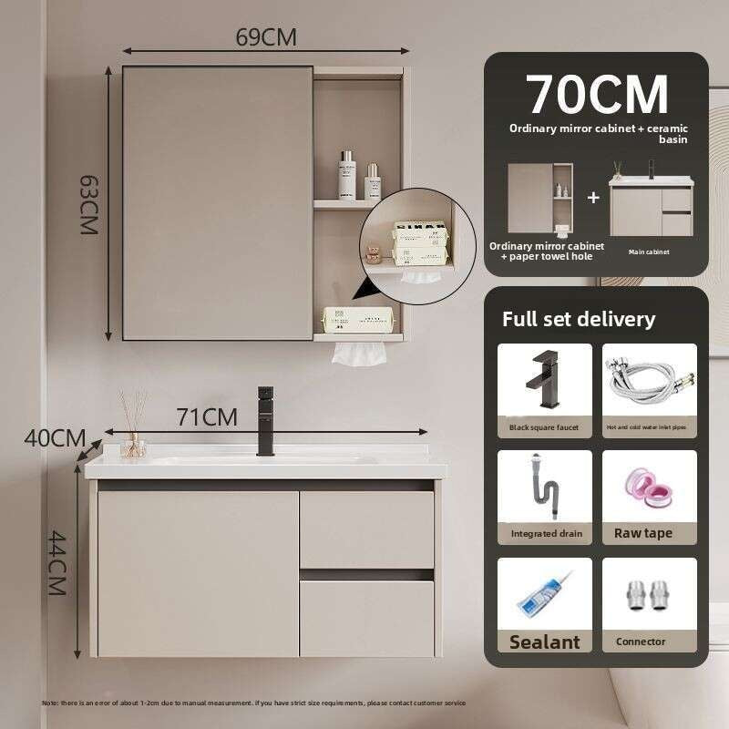 QW- Dressing table storage set, width 40 cm. Bathroom Mirror Cabinet