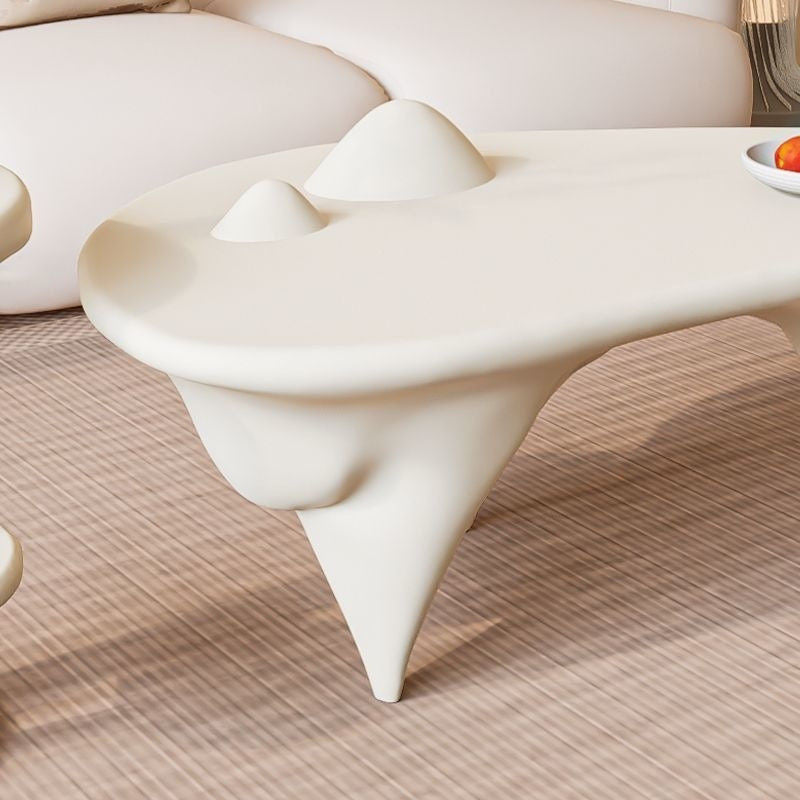 Nordic Cream Wind Light Elegant Design Sense Living Room Coffee Beside Tea Table Mountain and River Art New Style