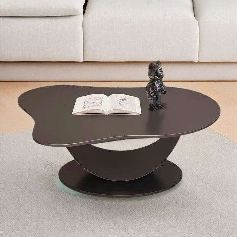 Slate coffee table, modern, simple, living room, home, irregular shape. New style tea table