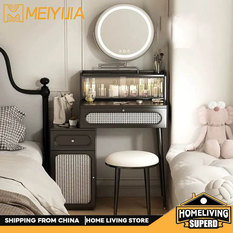 Solid Wood Small Table, Antique Center Dressing with Bedside Table