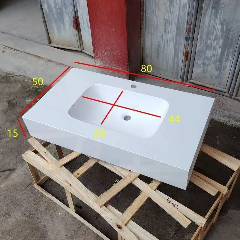 QW- Bathroom Artificial Stone Ceramic Basin