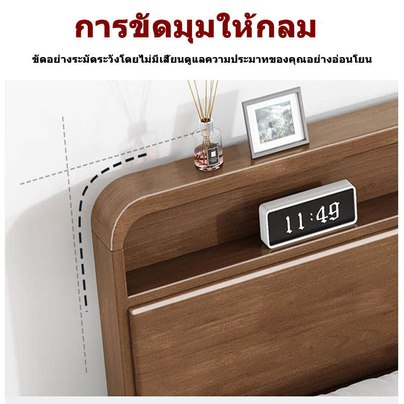 ตู้เสื้อผ้าและเตียงแบบเรียบง่ายสามารถจัดเก็บได้หลายขนาดพร้อม USB