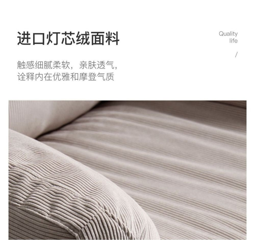 Light Luxury Italian Style Simple Home Design High Quality Single Sofa Fabric Balcony Lounge Chair Protect Spine