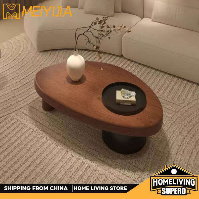 Antique Chinese Solid Wood Living Room Home Wabi Style Creative Storage Coffee Table