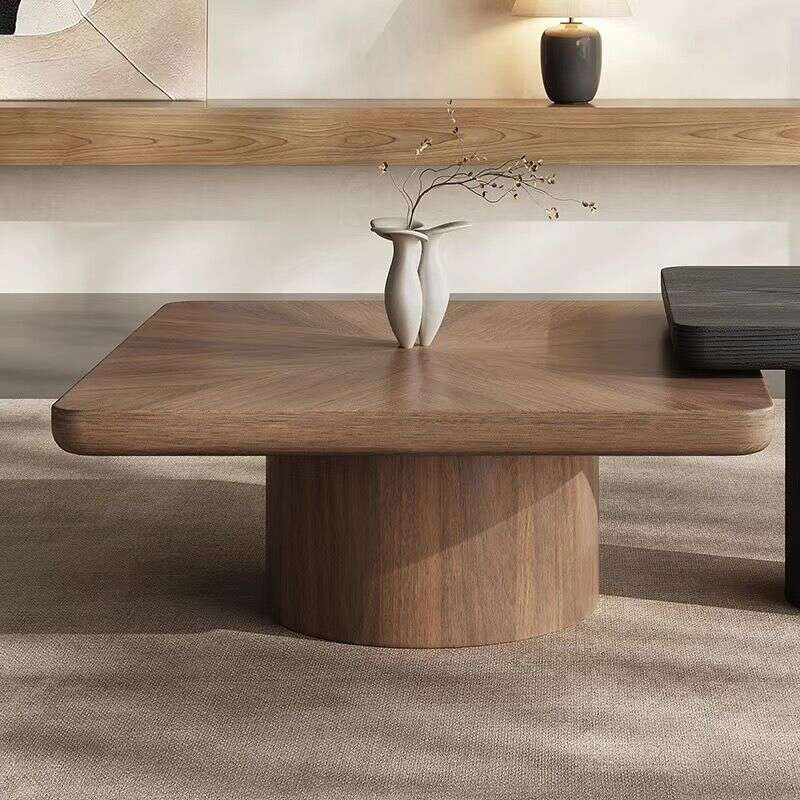 Walnut Solid Wood Combination Square Home Italian Living Room Simple Coffee Table