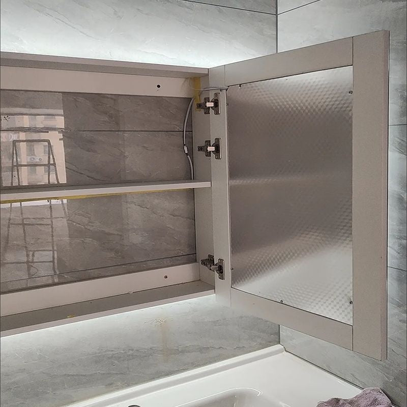 QW- Made of Massif Wood Smart Mirror Bathroom Storage Cabinet