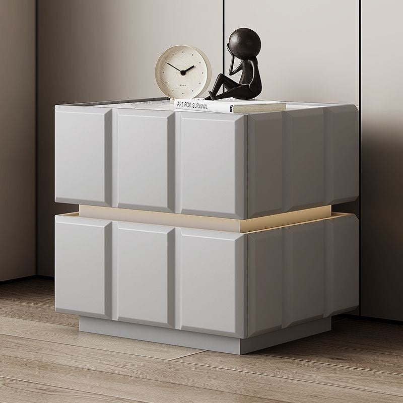 Large Capacity Bedroom Smart Bedside Table Modern Elegant Premium Storage Suspended Simple Light Check