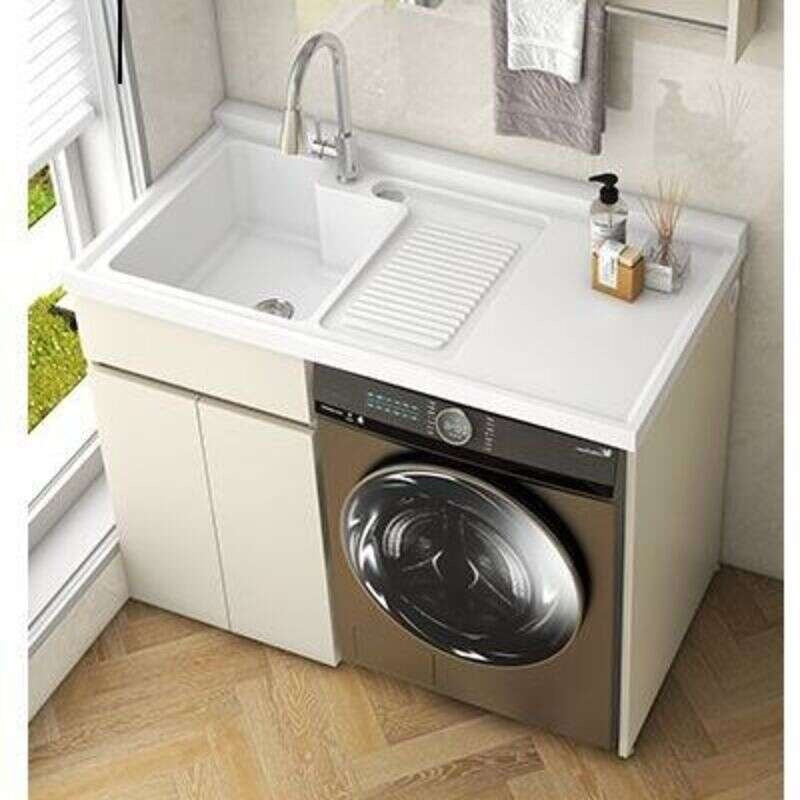 QW- Storage Cabinet Bathroom Sink Set with Faucet
