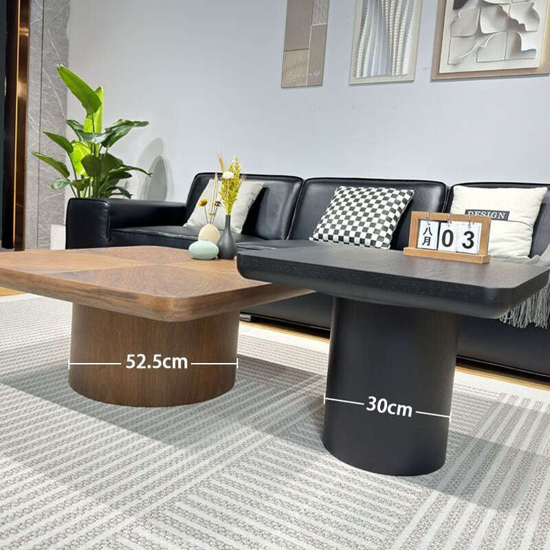 Walnut Solid Wood Combination Square Home Italian Living Room Simple Coffee Table