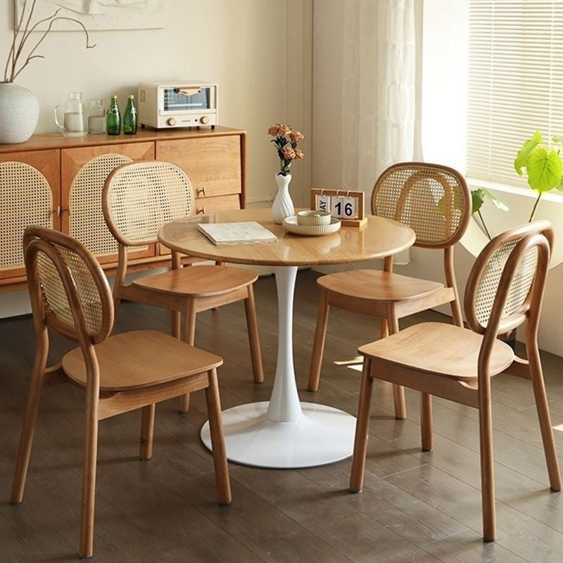 วอลนัทสีกลมและแผ่นกลมขนาดเล็กสำหรับบ้านอพาร์ทเมนท์ขนาดเล็กระเบียงกาแฟโต๊ะต่อต้านต่อต้านโบราณ 