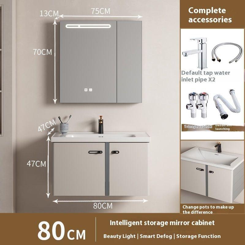 (aluminum)ตู้ห้องน้ำสแตนเลสห้องน้ำตู้กระจกสมาร์ทห้องน้ำในห้องน้ำ 