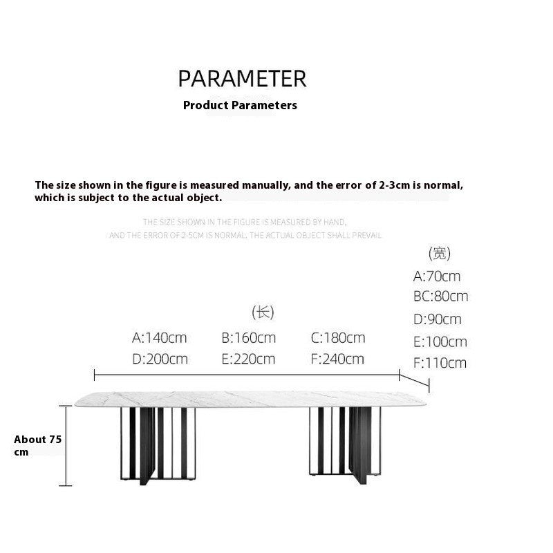 Premium dining table made of Italian laminate stone, specially designed for modern square style villas.