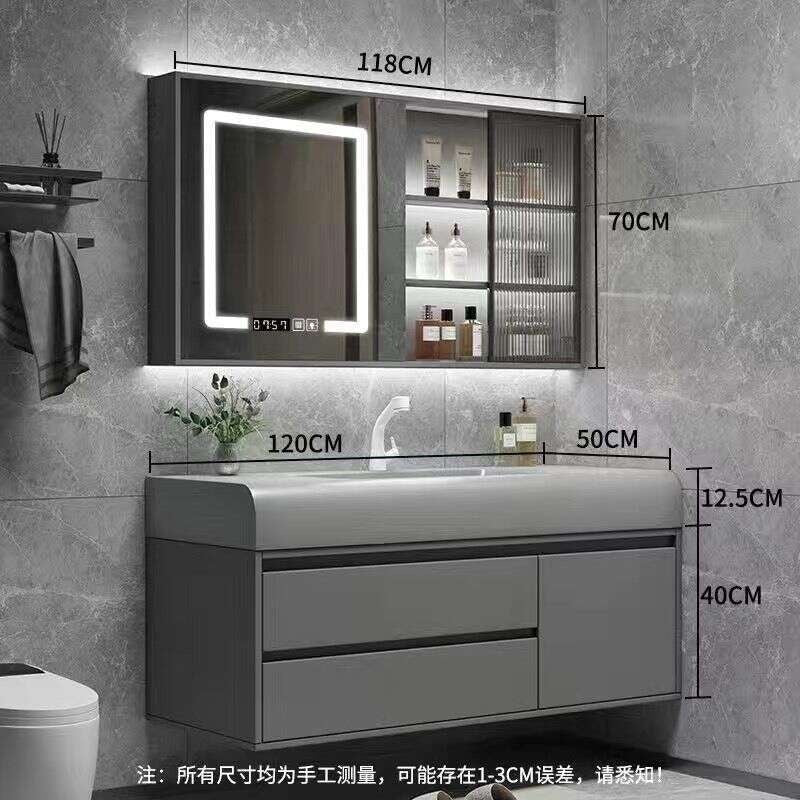 QW- Storage Smart Mirror Cabinet in the Bathroom, Bathroom Sink Set