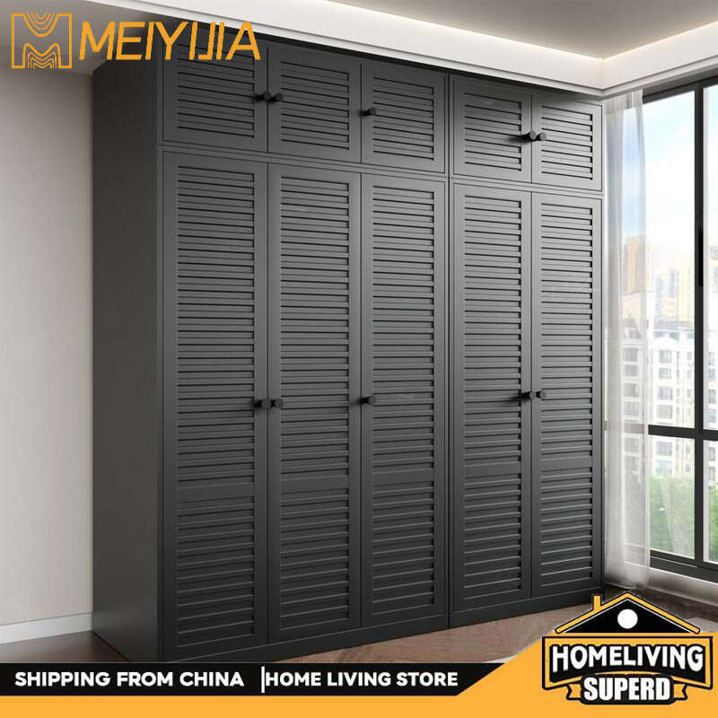 Metal Wardrobe for Bedroom Home Simple Combination Set Formaldehyde-free children's room simple hanging storage cabinet