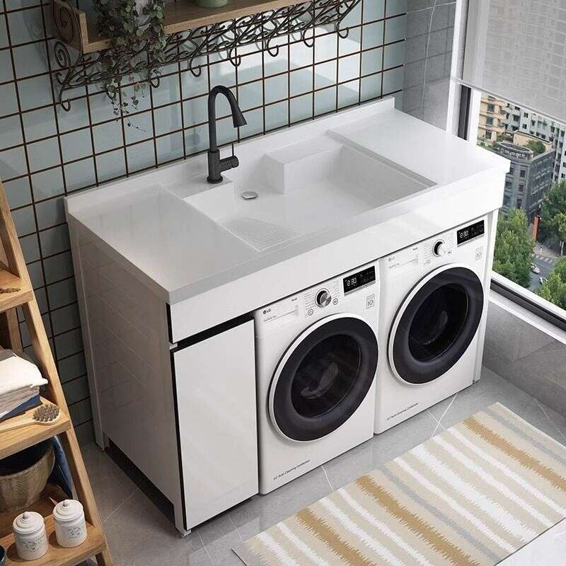 QW- aluminum bathroom sink set Bathroom storage cabinet