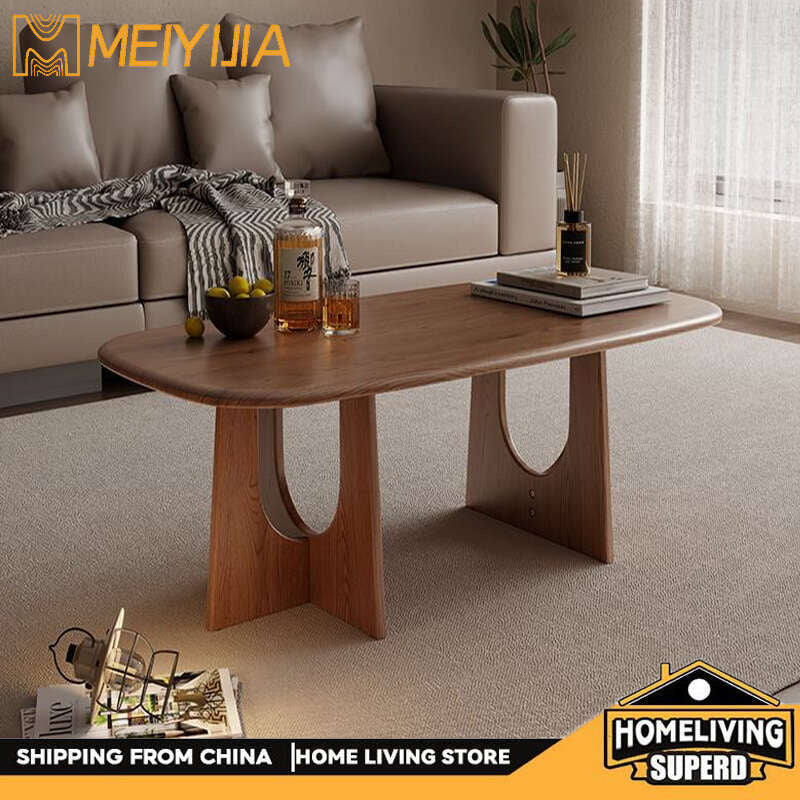 Solid wood living room home coffee table, Japanese style, modern small table
