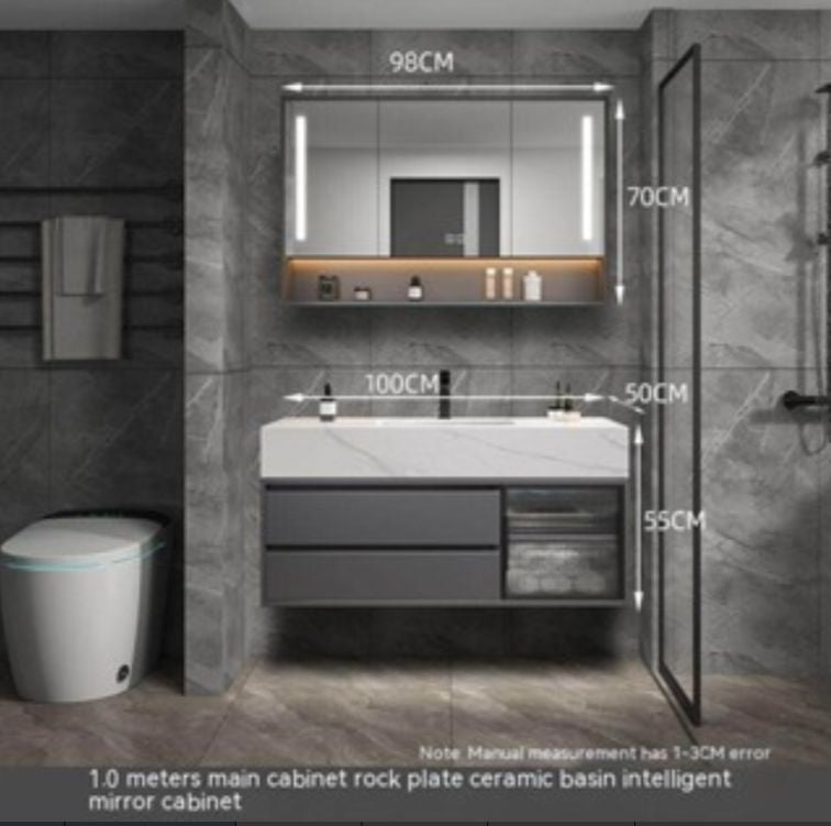 QW- Spot product/Bangkok DeliveryBathroom storage cabinet Smart mirror in the bathroom