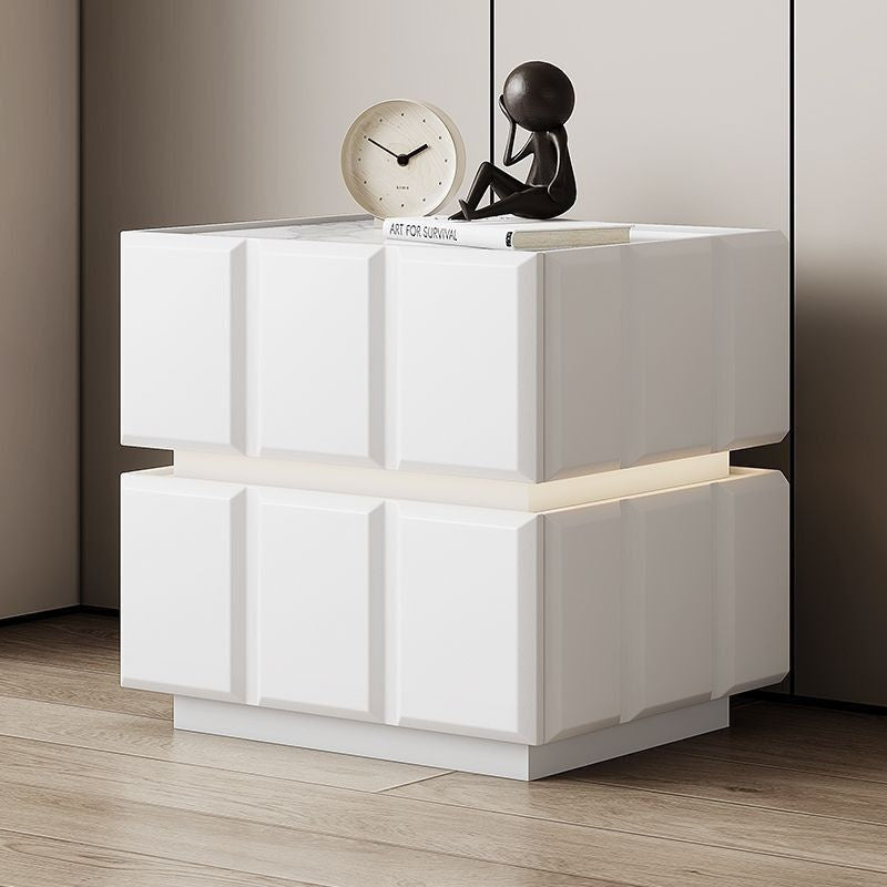 Large Capacity Bedroom Smart Bedside Table Modern Elegant Premium Storage Suspended Simple Light Check