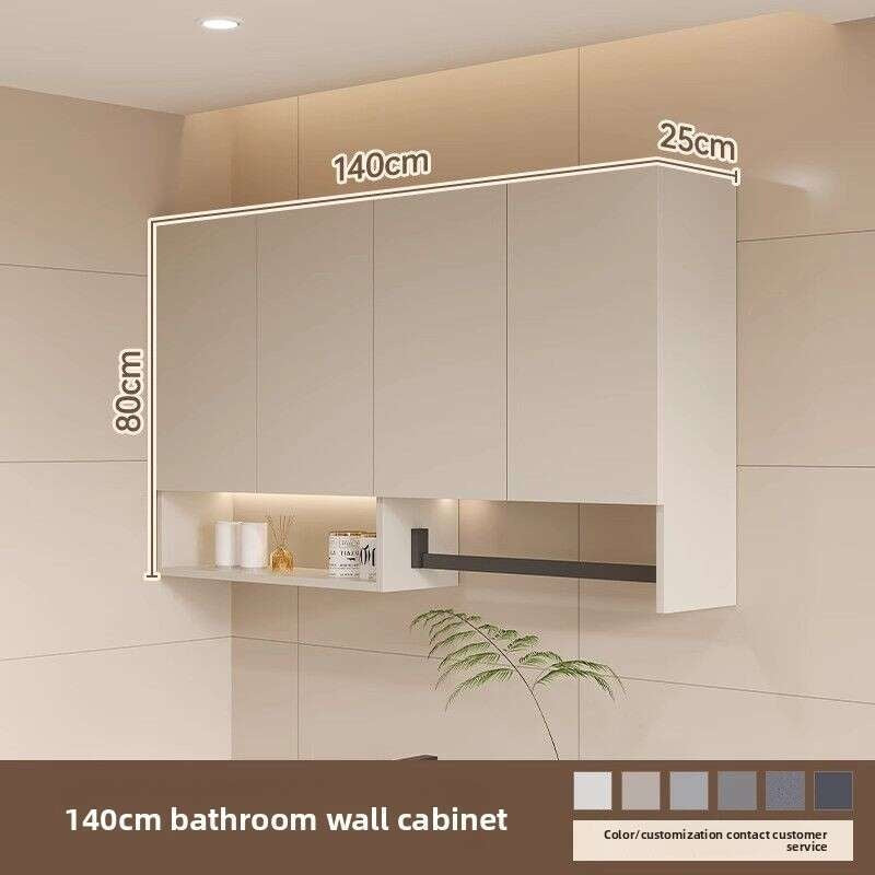 QW- Aluminum Hanging Cabinet Wall-mounted balcony Bathroom storage cabinet