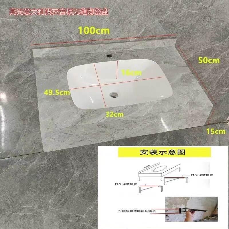 QW- Bathroom Artificial Stone Ceramic Basin