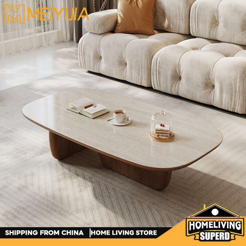 Living Room Tea Home Coffee Stone Board Combination Table