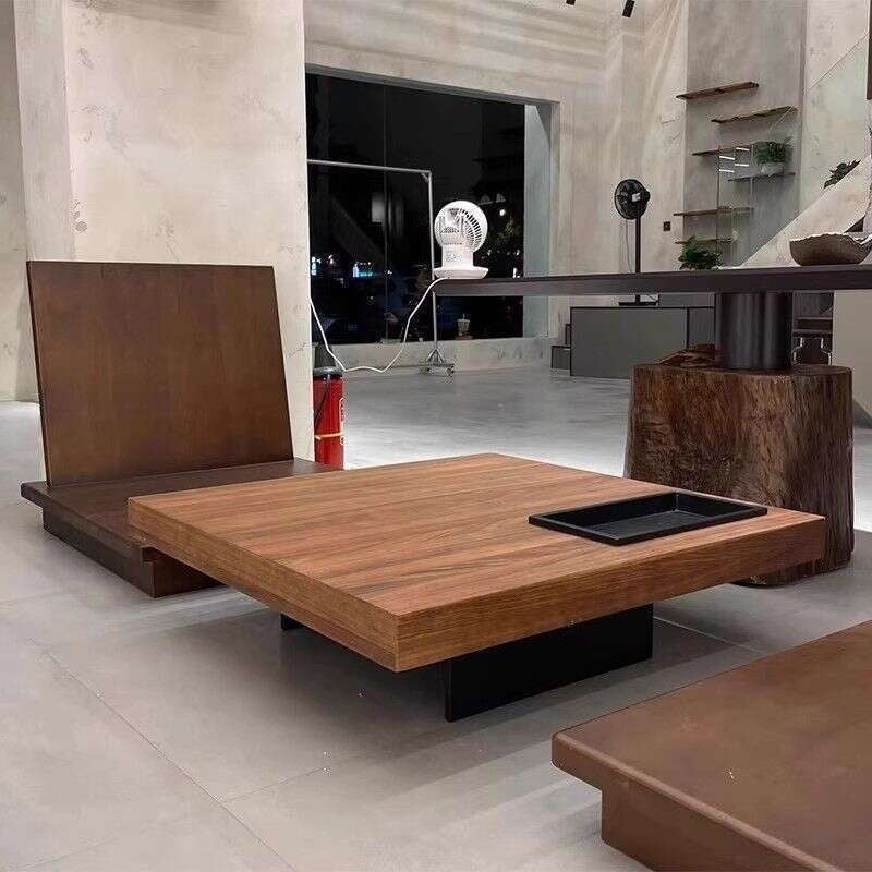 Modern Home Furniture Tall Italian Square Coffee Table