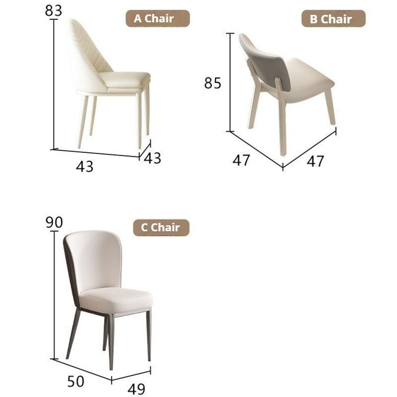 Modern dining set with table chairs and matching cream-white stone style – ideal for home use.