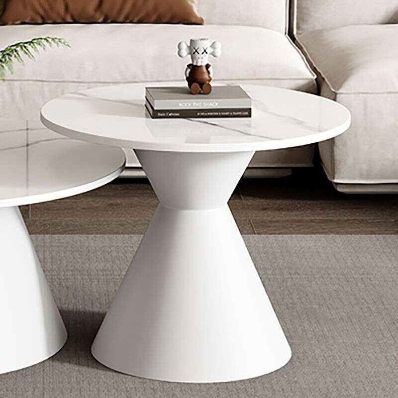 Slate Coffee Table Light and elegant coffee Sofa side for home living room, small round table