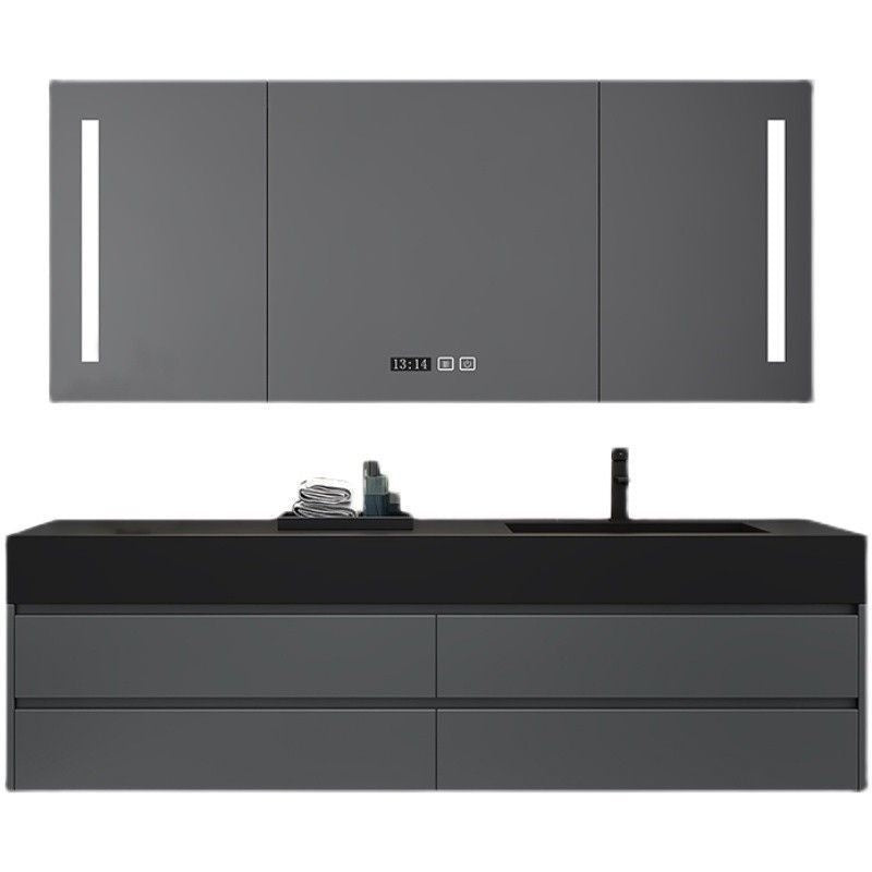 (สั่งทำพิเศษ)Rockboard ห้องน้ำห้องน้ำสมาร์ทกระจกห้องน้ำตามปกติ 