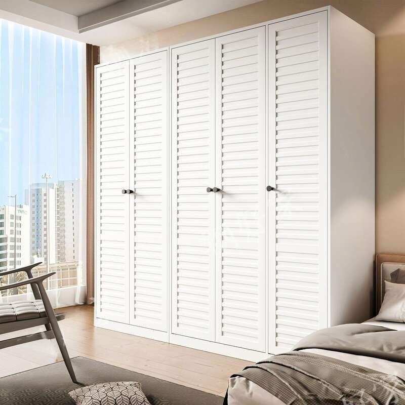 Metal Wardrobe for Bedroom Home Simple Combination Set Formaldehyde-free children's room simple hanging storage cabinet