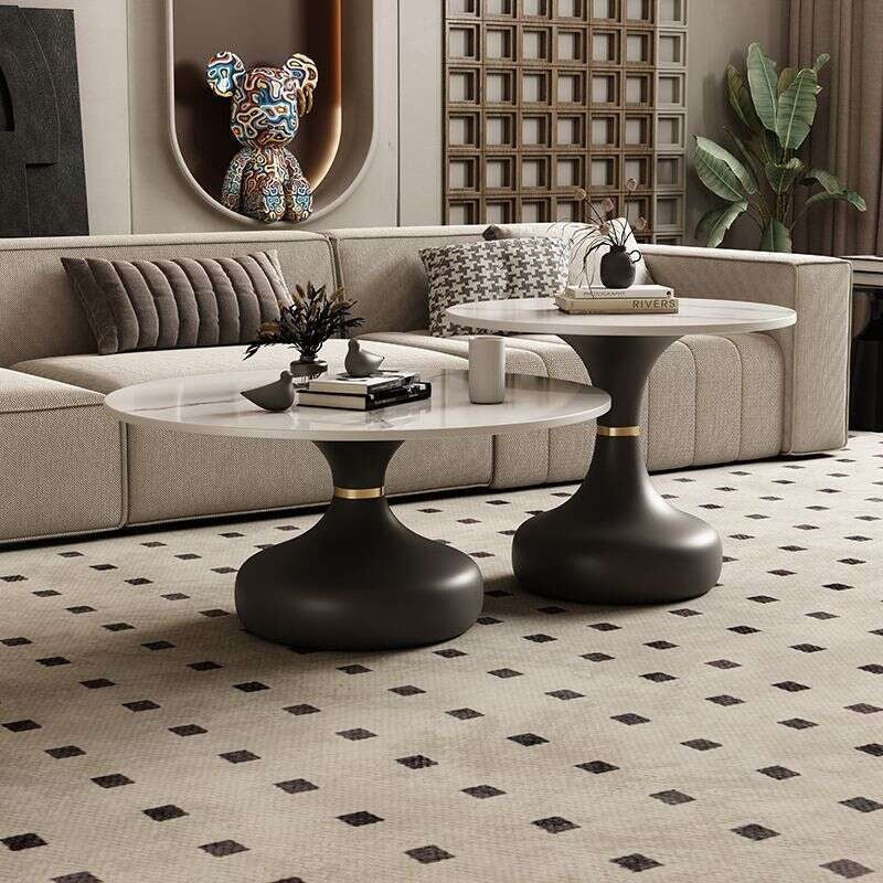 Slate set for home living room Small coffee sofa side table, small round table