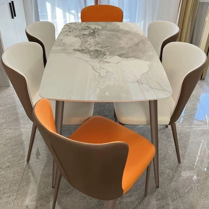 Soft Granite Dining Table Small modern style, suitable for living room or dining room.