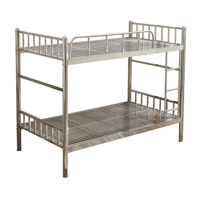 Upper lower stainless steel modern simple dormitory bunk beds, wrought iron high and low beds