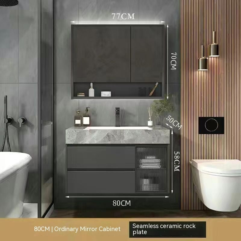 Rockboard ห้องน้ำล้างมือห้องน้ำในห้องน้ำตู้กระจกสมาร์ท 