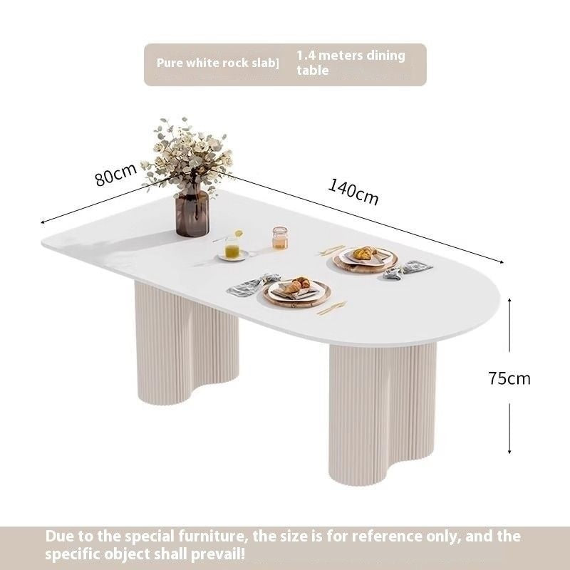 โต๊ะเก้าอี้ Island Table Slate ส่วนใหญ่จะดูหรูหราสไตล์ฝรั่งเศสครีมในส่วนของโต๊ะเก้าอี้รวมร้านอาหารหน้าแรก