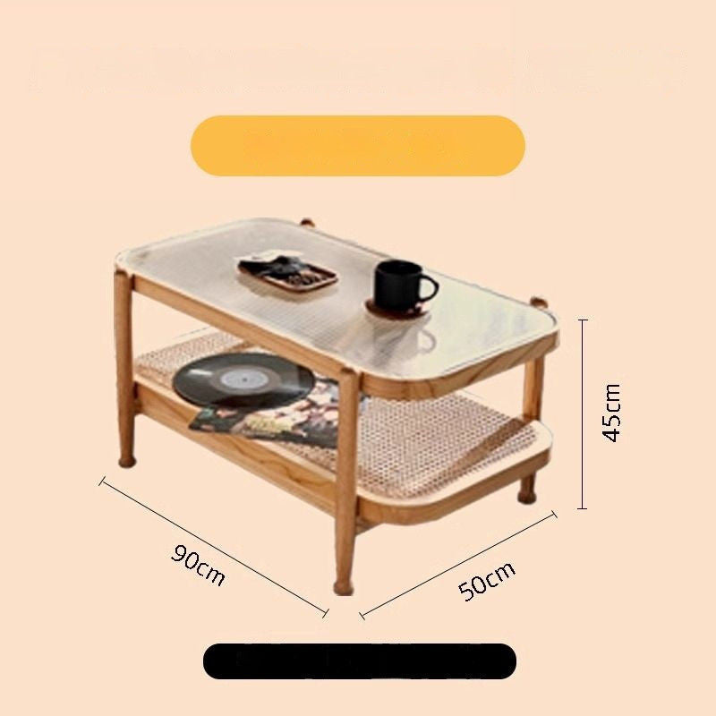 French Solid Wood Knitted Sofa Lazy Living Room Rattan Creative Small Indoor Leisure Chair