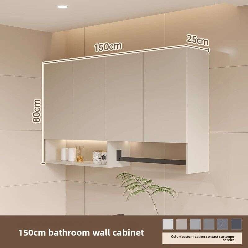 QW- Aluminum Hanging Cabinet Wall-mounted balcony Bathroom storage cabinet