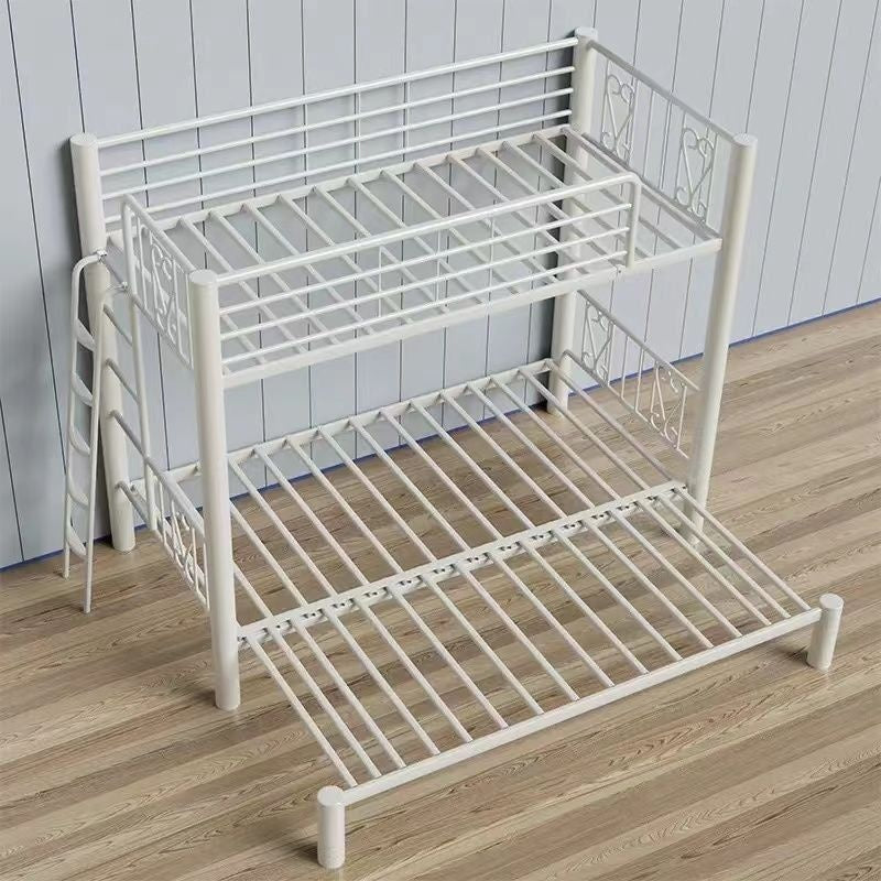 Upper and Lower Beds, Artwork Bed, Iron Frame Bunk Bed for Home, Pull Adjustable 1.8 Meters