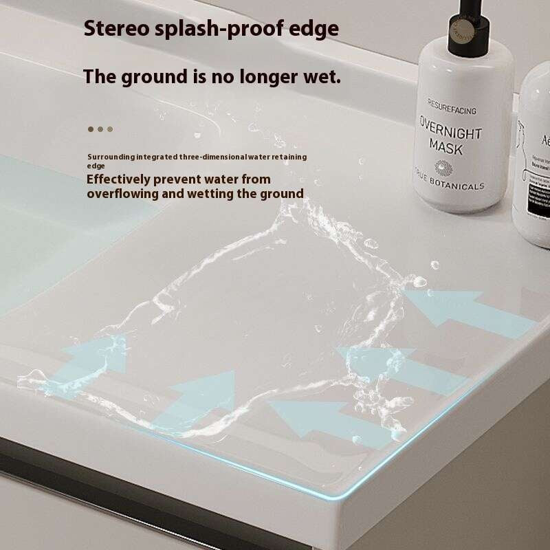 QW- Real wood storage cabinet smart mirror in the bathroom, bathroom sink