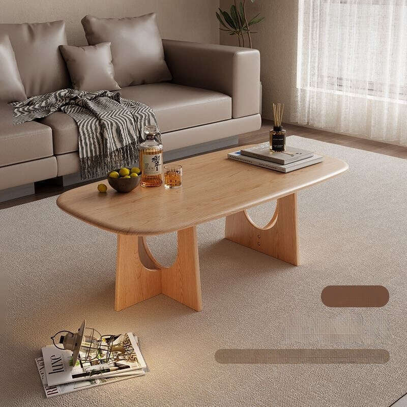 Solid wood living room home coffee table, Japanese style, modern small table