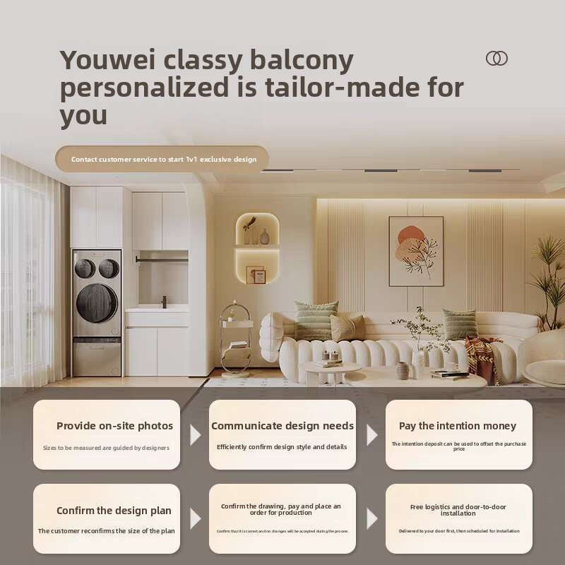 QW- Aluminum Balcony Bedroom Storage Cabinet