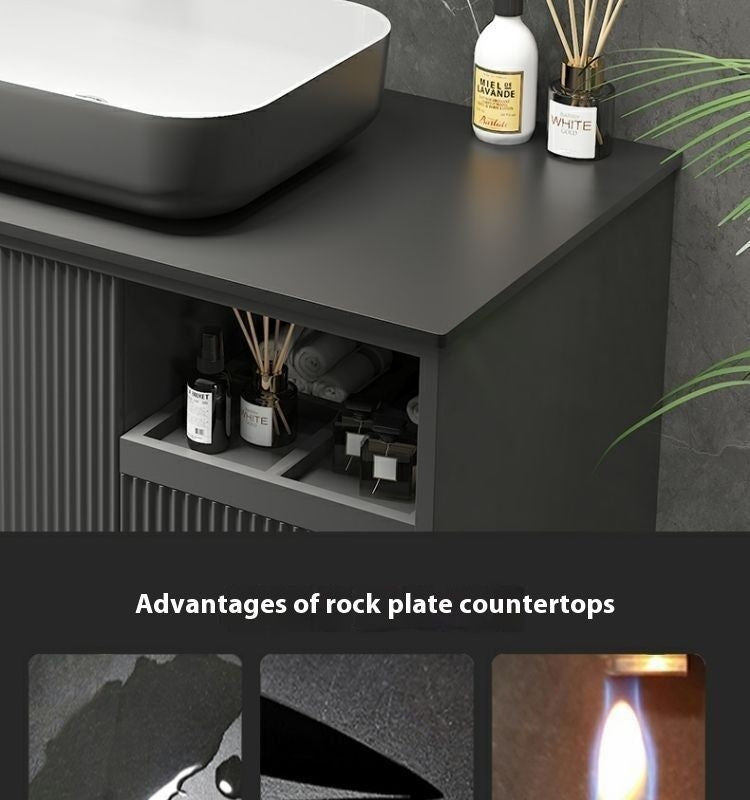 QW- Smart Bathroom, Mirror Bathroom Storage Cabinet, Basin Set