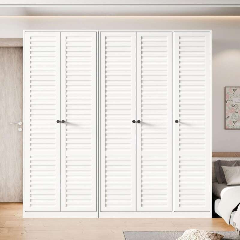 Metal Wardrobe for Bedroom Home Simple Combination Set Formaldehyde-free children's room simple hanging storage cabinet