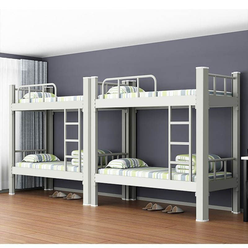 Upper lower wrought iron bunk high and low steel frame beds, double beds