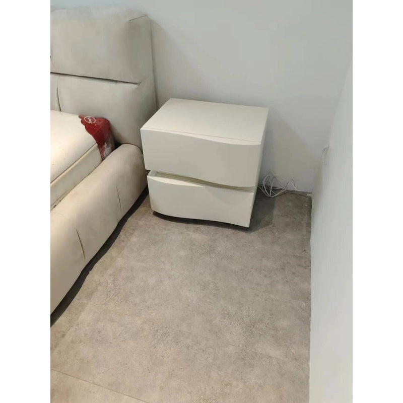 Modern and simple bedside table plus three shelves with multi-purpose light, wind cream.