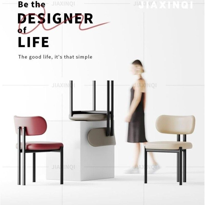 รองรับสไตล์นอร์ดิกอิตาลีออกแบบเก้าอี้เก้าอี้หนังเพื่อแสดงให้เลือก 